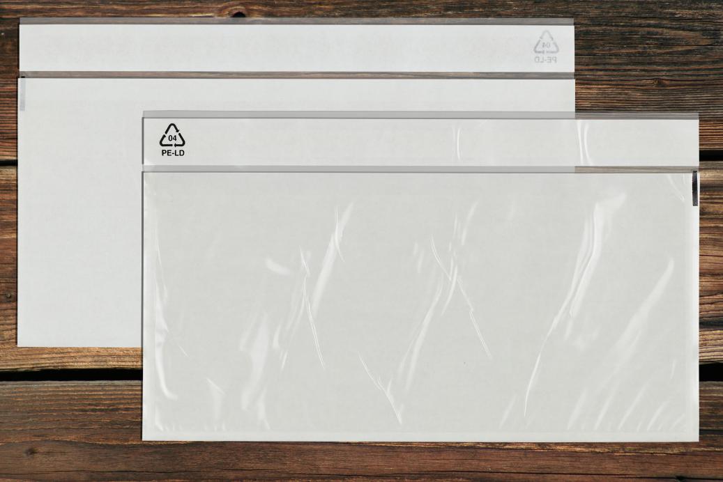 Begleitpapiertaschen 140x240 mm Haftklebend Glasklar